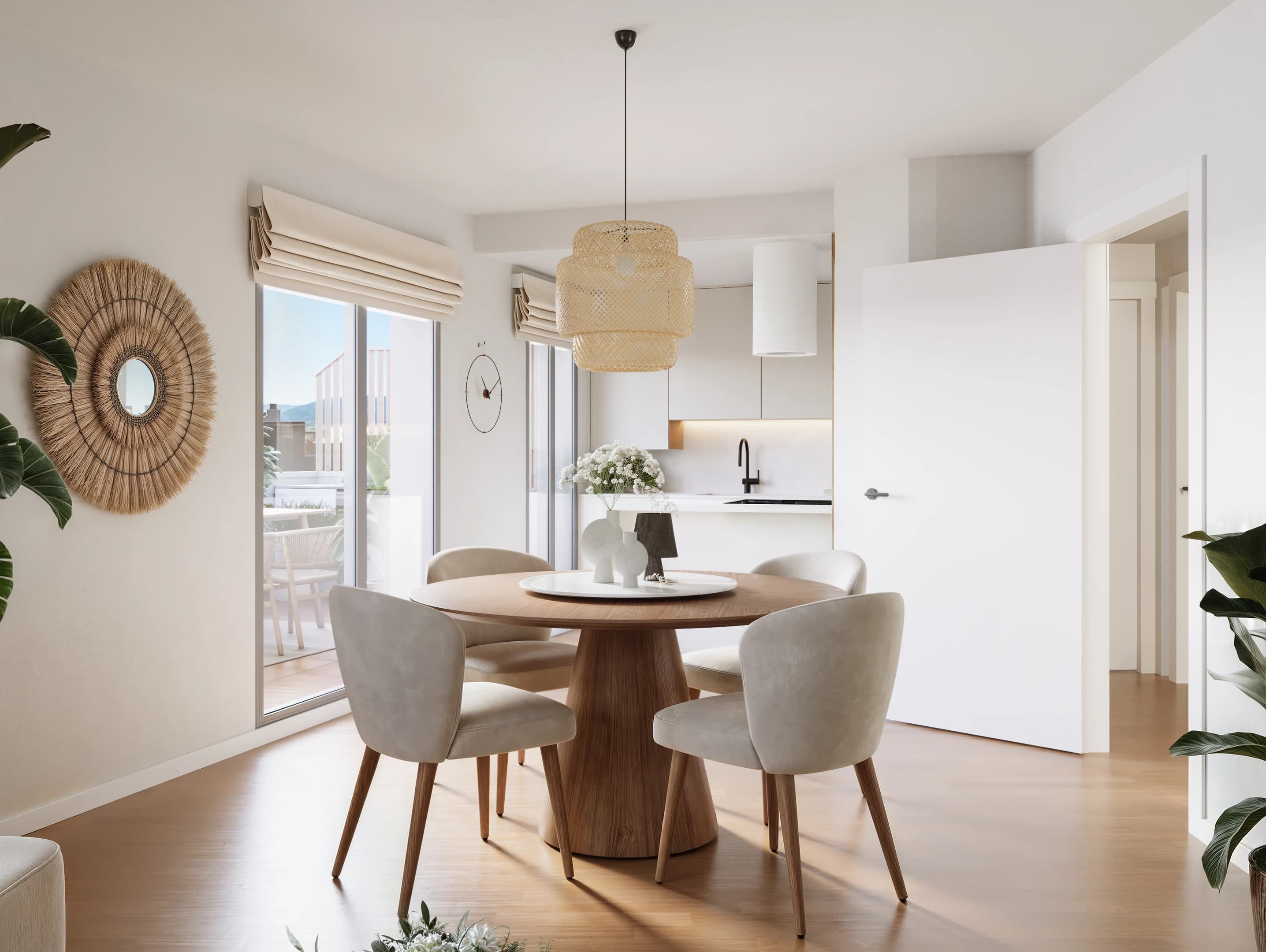 Visualización de salón, comedor y cocina · Ático Tarragona · Next Home