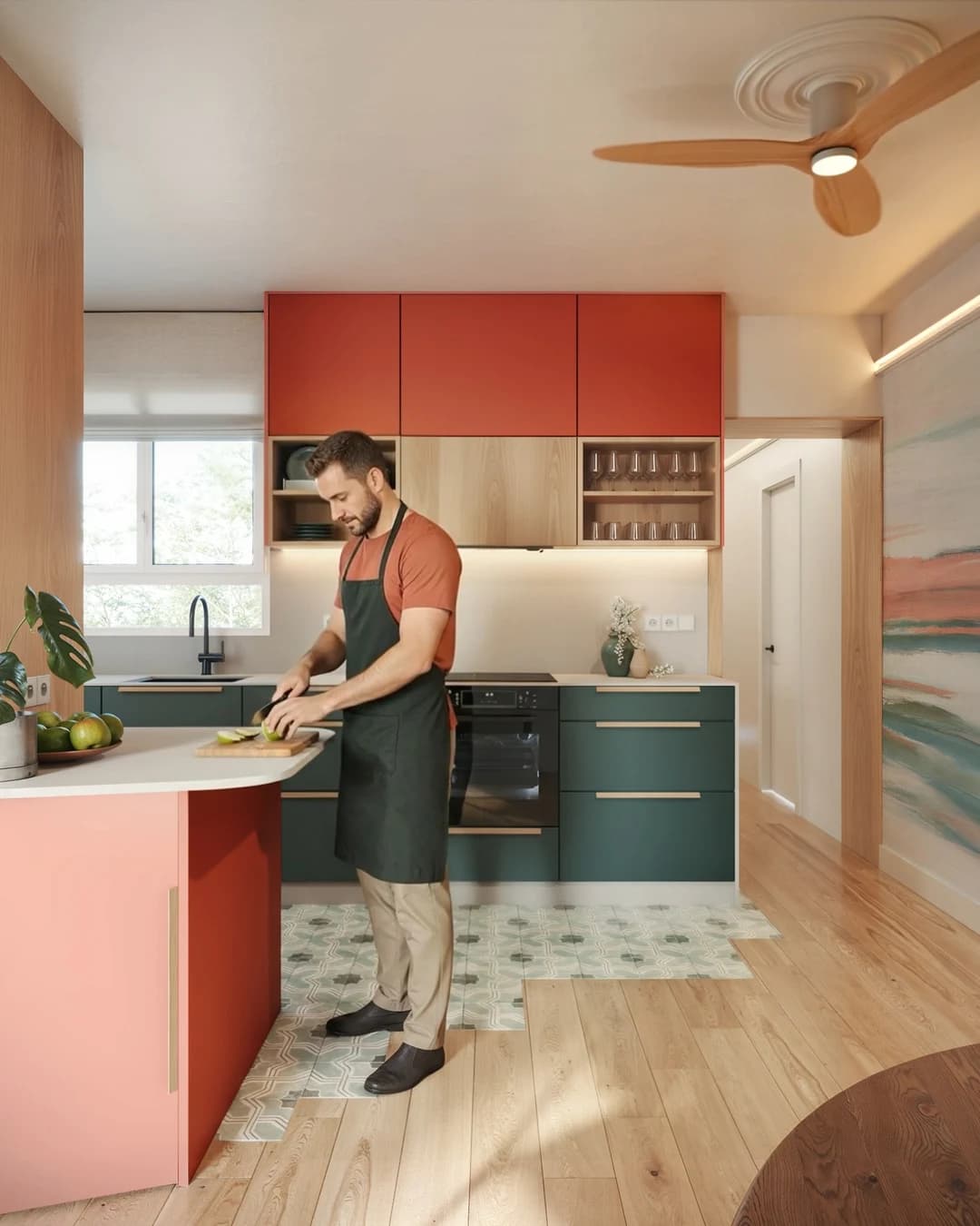 Fotograma de cocinero en una cocina · Vivienda · Mar Marín Interiorismo