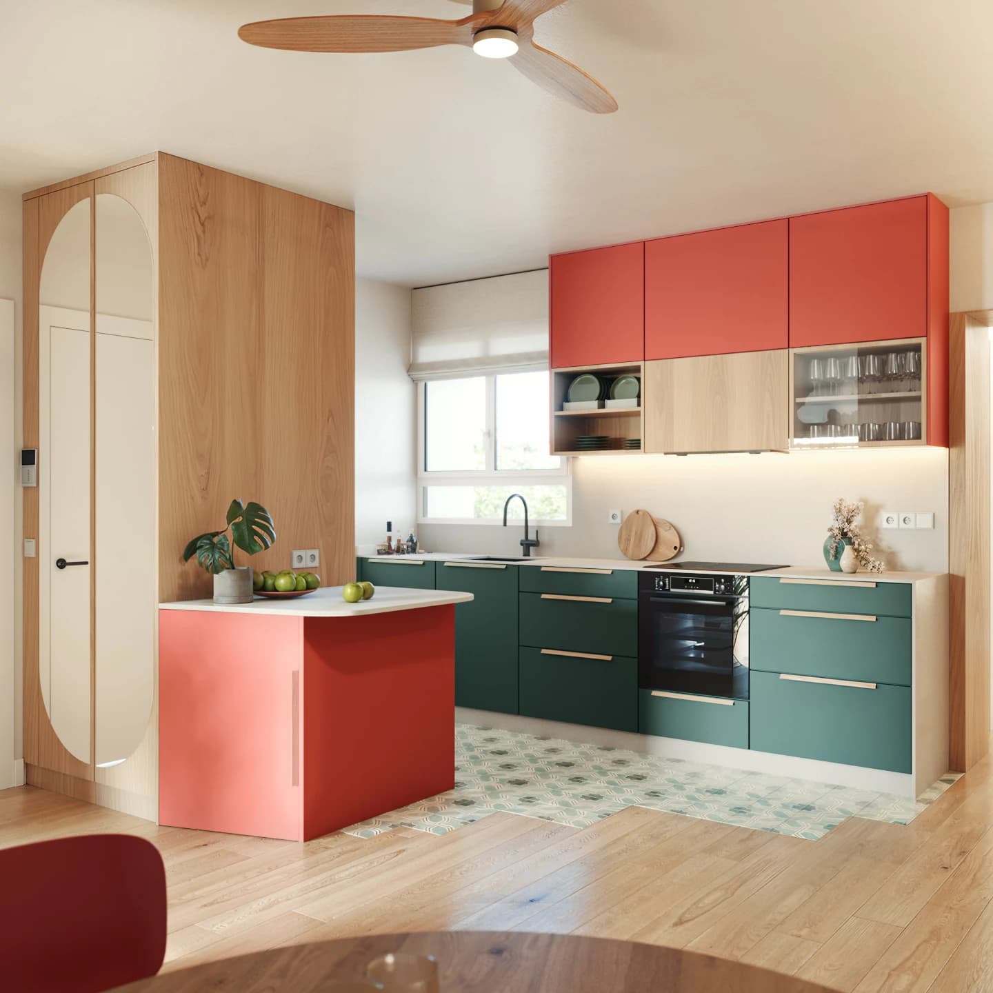 Visualización de cocina · Vivienda · Mar Marín Interiorismo