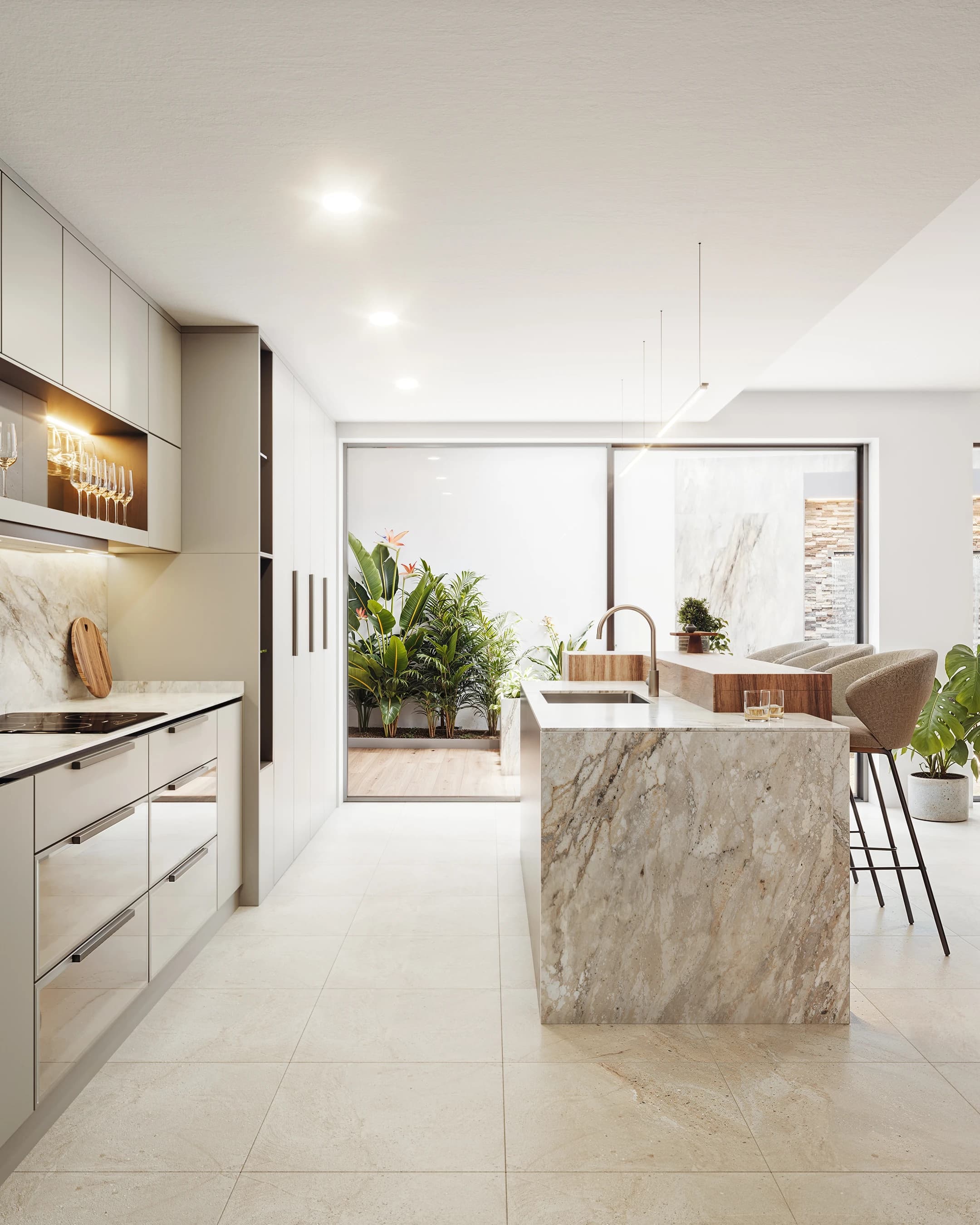 Visualización de detalle del interior · Vivienda Patio · Mar Marín Interiorismo